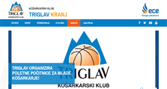 Desktop Screenshot of kktriglav.si